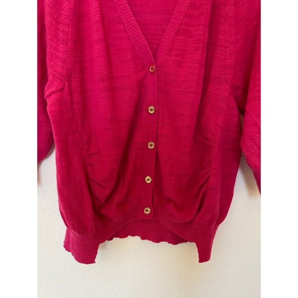 Juicy Couture Womens Medium Cardigan Sweater Pink Long Sleeve Pre-Owned - Picture 3 of 4